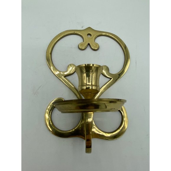 2 vintage Brass candlestick holder Taper and Wall Sconce - Picture 8 of 12
